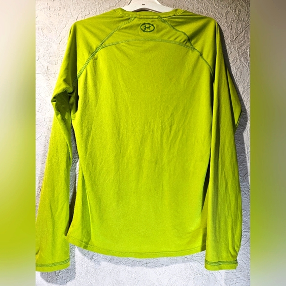 Women's Under Armour Heatgear Green Long Sleeve - Picture 2 of 10